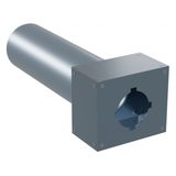 П-125-75-1 пленум из АБС пластика под диффузор диаметром 125мм и с 1 портом подключения под СПВ ПЭ D75