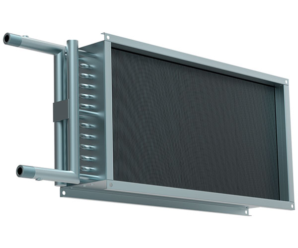 Канальные 2-хрядные TEWL 02 теплообменники с удлиненными коллекторами