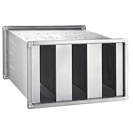 Шумоглушитель прямоугольный 1000x500 оцинк. сталь