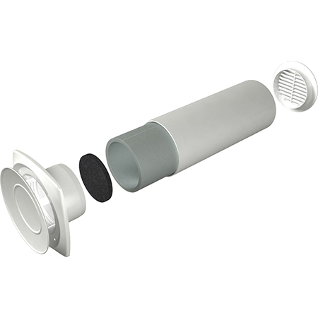 Клапан приточный КП, РКН, ВП, фильтр G3, АПП, L1м, D160, ERA