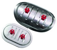 Лючок накладной FAD 180*80 mm RED