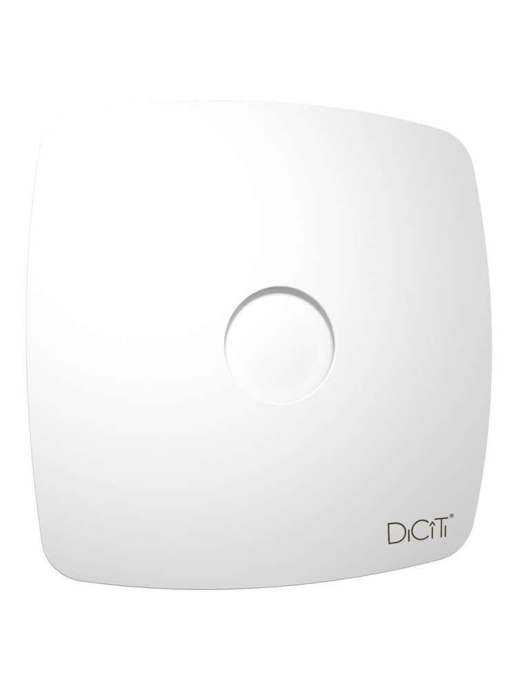 Вентилятор накладной RIO D125 обратный клапан Matt white DICITI