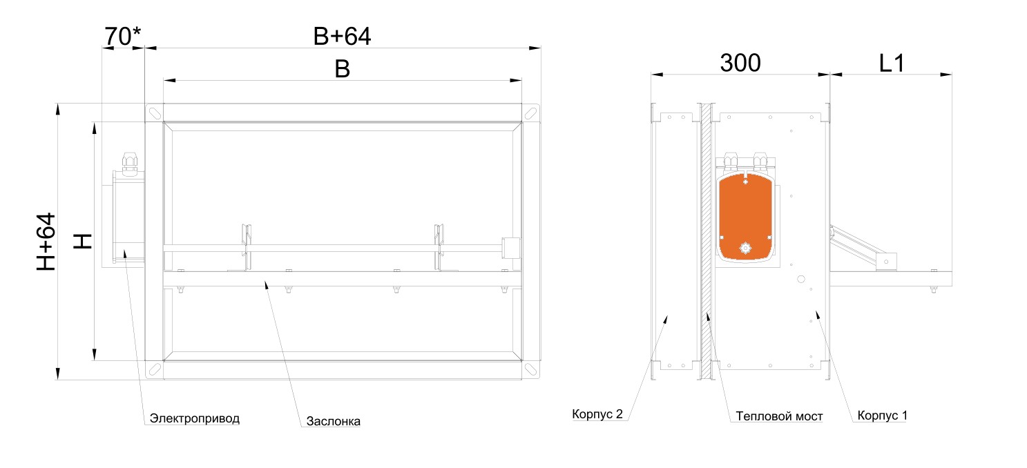 Чертёж клапана