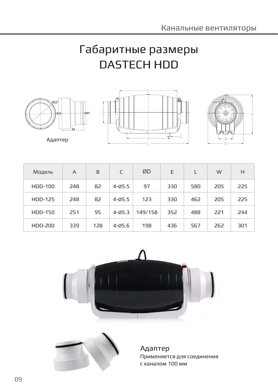 Габаритные размеры HDD Dastech HDD-150PEZE